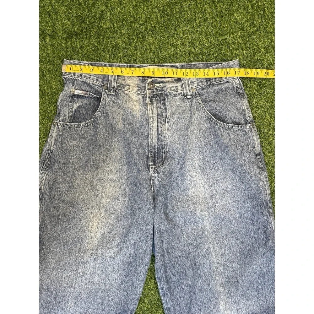 Vintage Paco Jeans Mens 34 x 33 Blue Medium Wash Carpenter Baggy Hip Hop Rap Y2K
